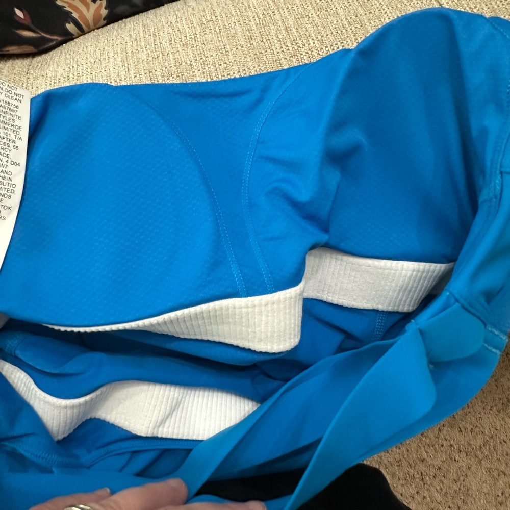 Women’s Blue Racerback A-Line Dress - Picture 6 of 6